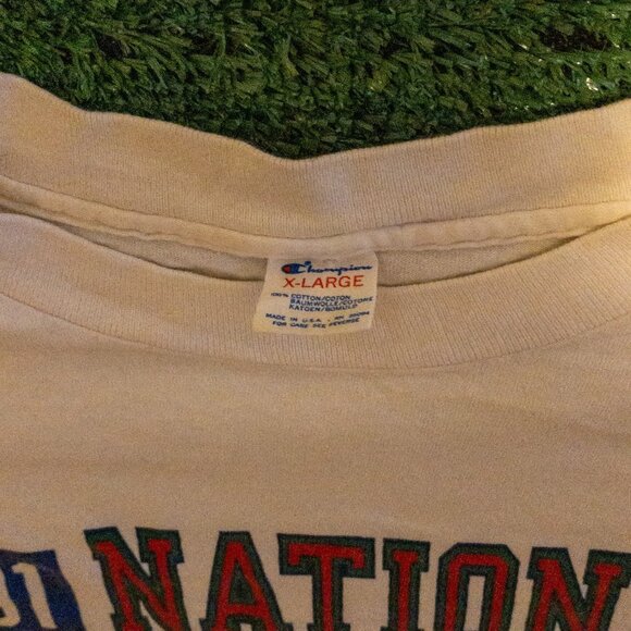 VINTAGE CHAMPION T SHIRT RETRO 1991 FCA FELLOWSHIP OF CHRISTIAN ATHLETES SIZE XL - Picture 2 of 6